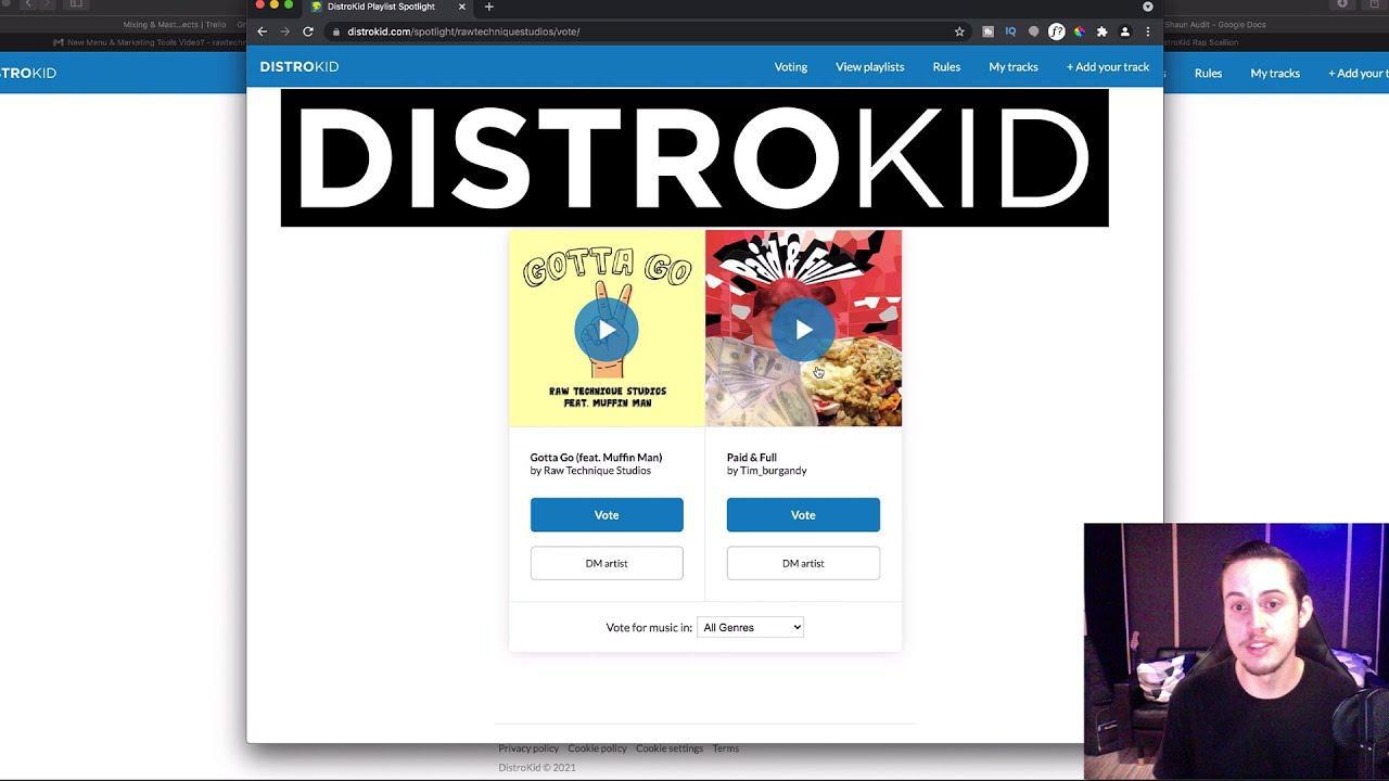 distrikid interface musique streaming